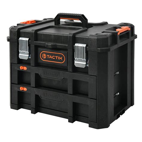 tactix metal tool box|tactix stackable tool box.